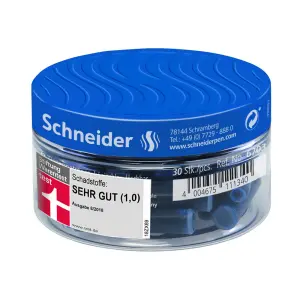 Bombice Schneider modra v kozarčku 30/1