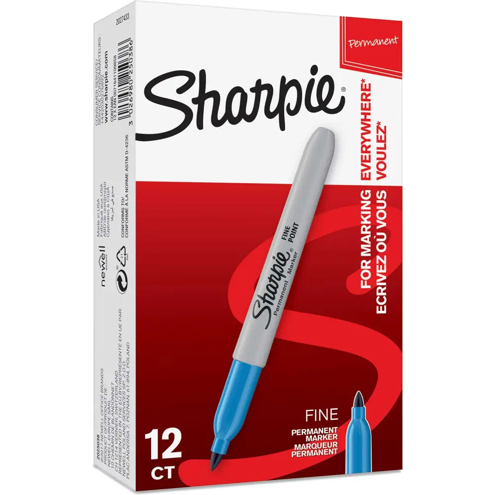 MARKER SHARPIE FINE PLAVA 12/1