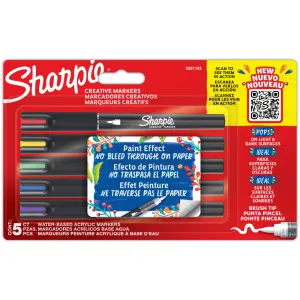 MARKER SHARPIE AKRILNI ČOPIČ BLISTER 5/1