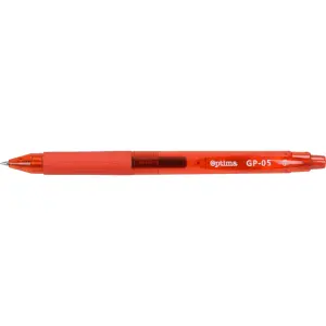 Gel pisalo Optima GP-05, rdeče, 0.5mm