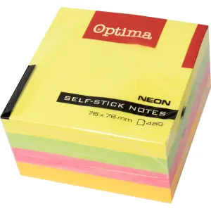 Samolepilni lističi OPTIMA, neon barve