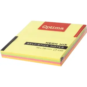 Samolepilni lističi Optima neon mix 100