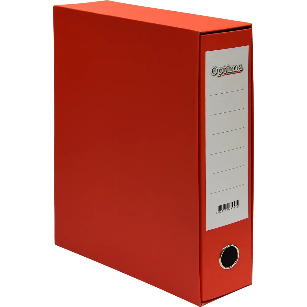 Registrator v ovoju Optima, A4 8cm rdeč