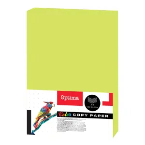 Papir fotok Optima A4 500/1 fluogreen 75