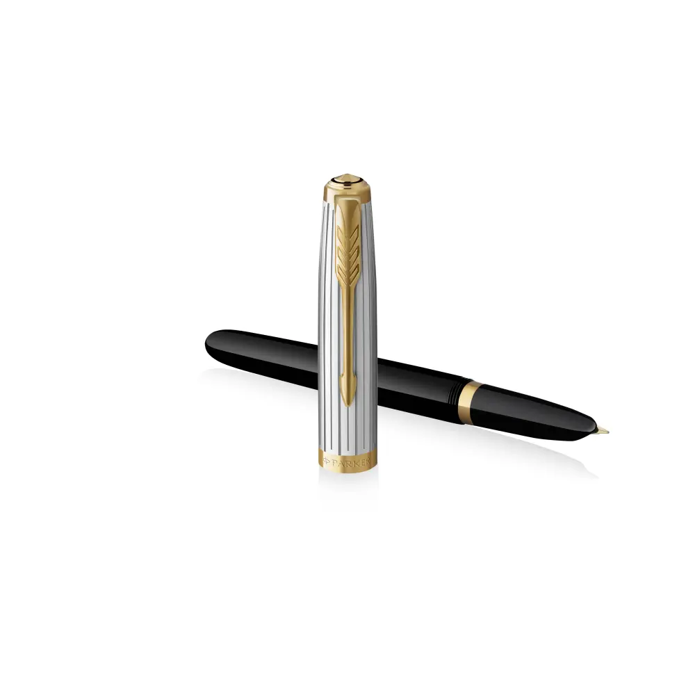 PERO NAL. PARKER 51 PREM. ČRNA GT 18K