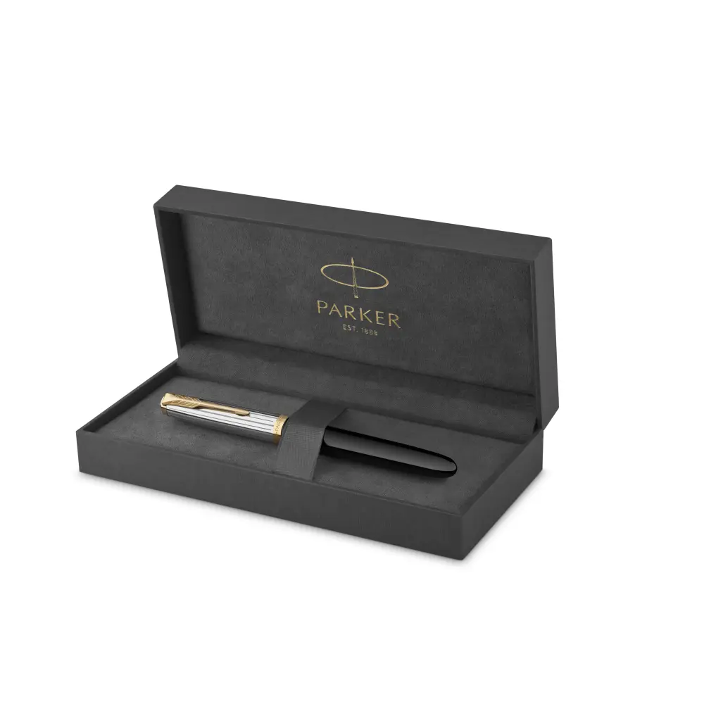 PERO NAL. PARKER 51 PREM. ČRNA GT 18K