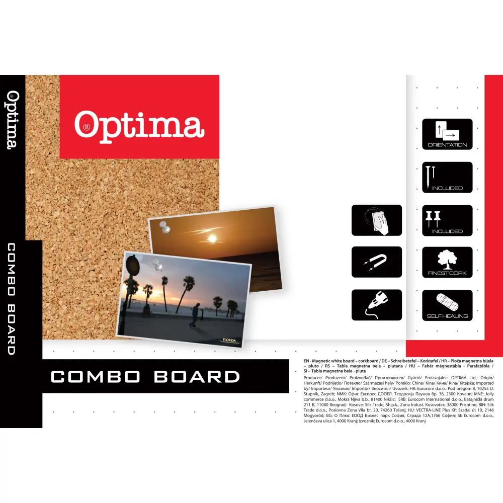 Kombinirana tabla Optima, 90 x 120