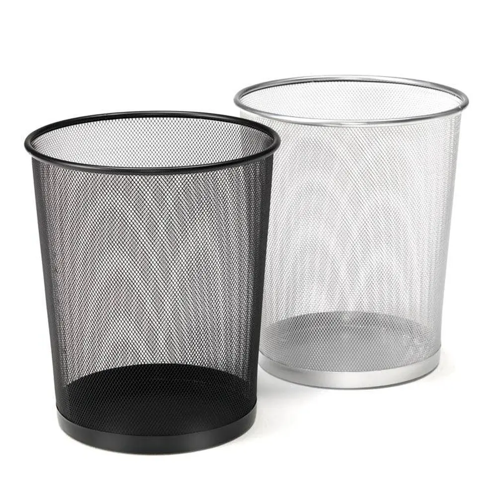 Kovinski koš za smeti ČRN - mreža - 20L