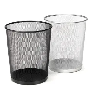 Kovinski koš za smeti ČRN - mreža - 20L