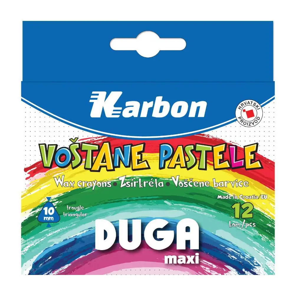 Voščenke DUGA, debele, 12 kosov