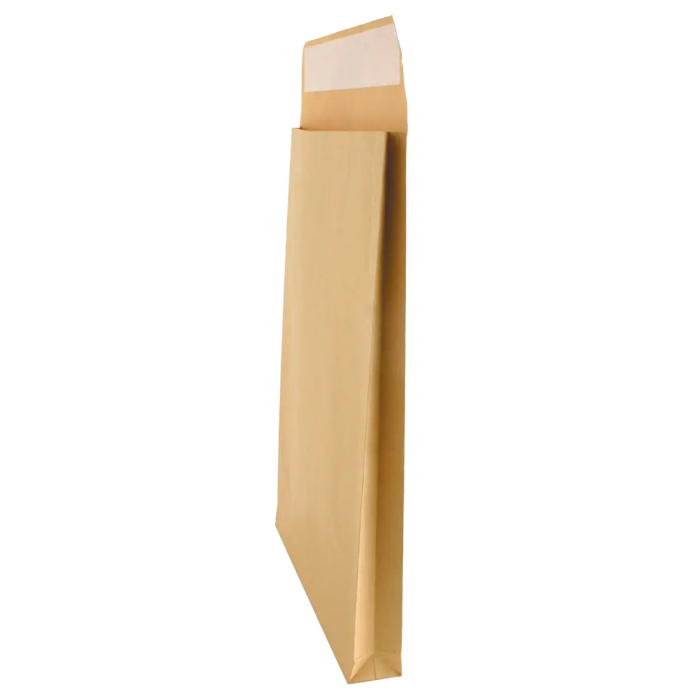 Kuverta vrečka B4/4 RJAVA 250x353x40mm