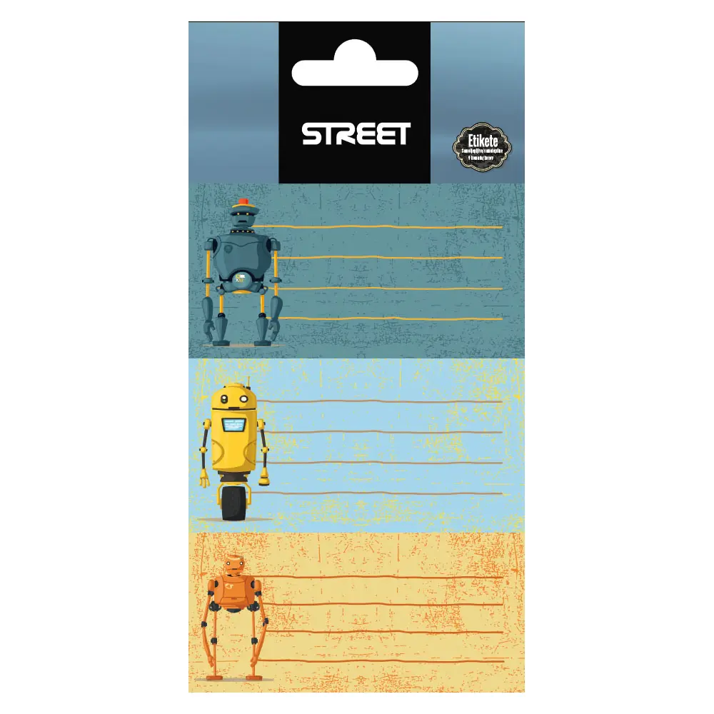 Etikete za zvezke robots 9/1