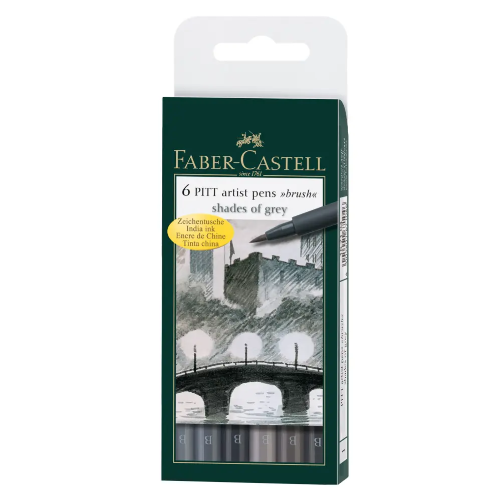 Flomastri Faber-Castell Pitt B Siva 6/1
