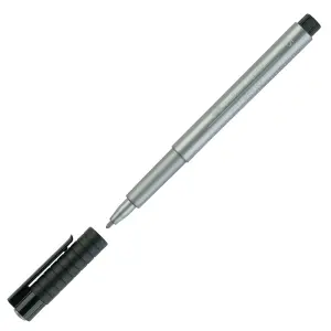 Flomaster Faber-Castell Pitt srebrna
