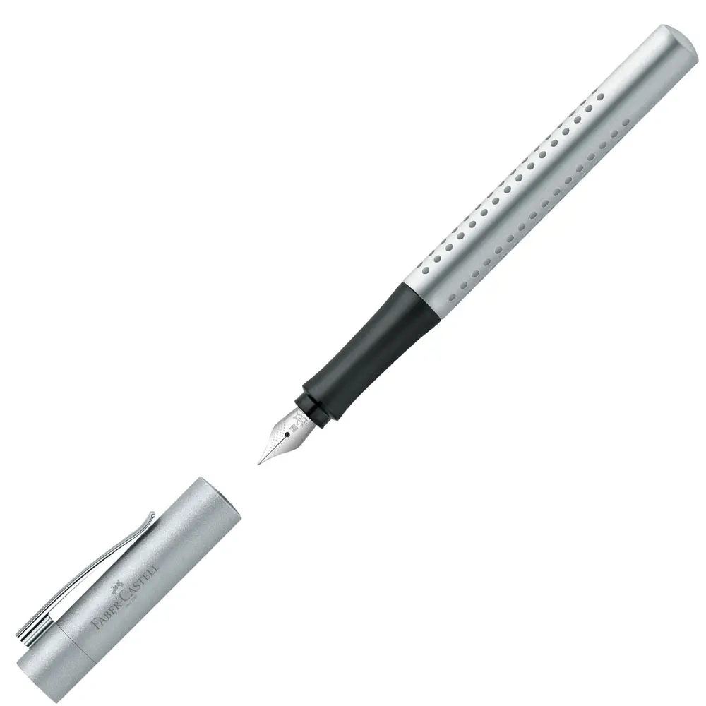 Nalivnik FABER-CASTELL grip M srebrn