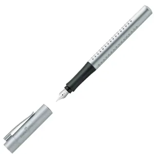 Nalivnik FABER-CASTELL grip M srebrn