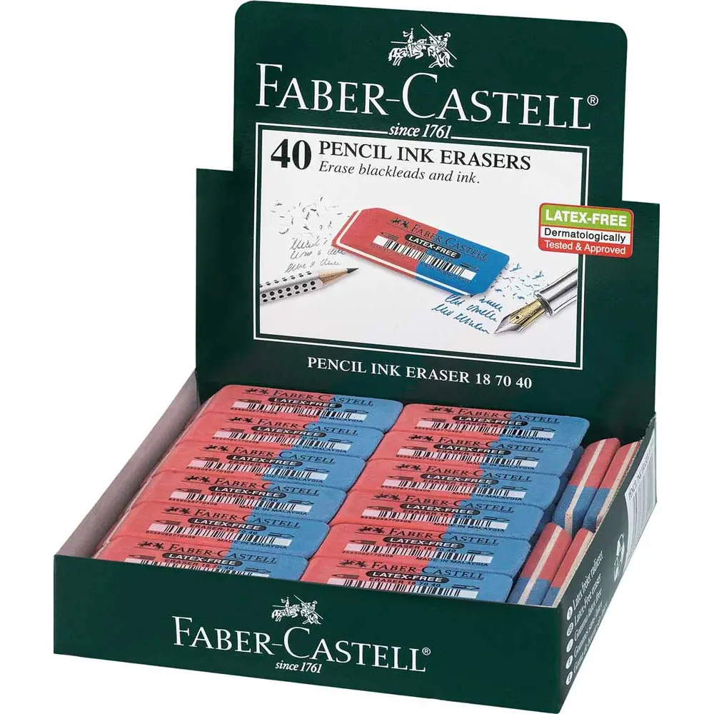 Radirka Faber-Castell Latex Free nal/sv