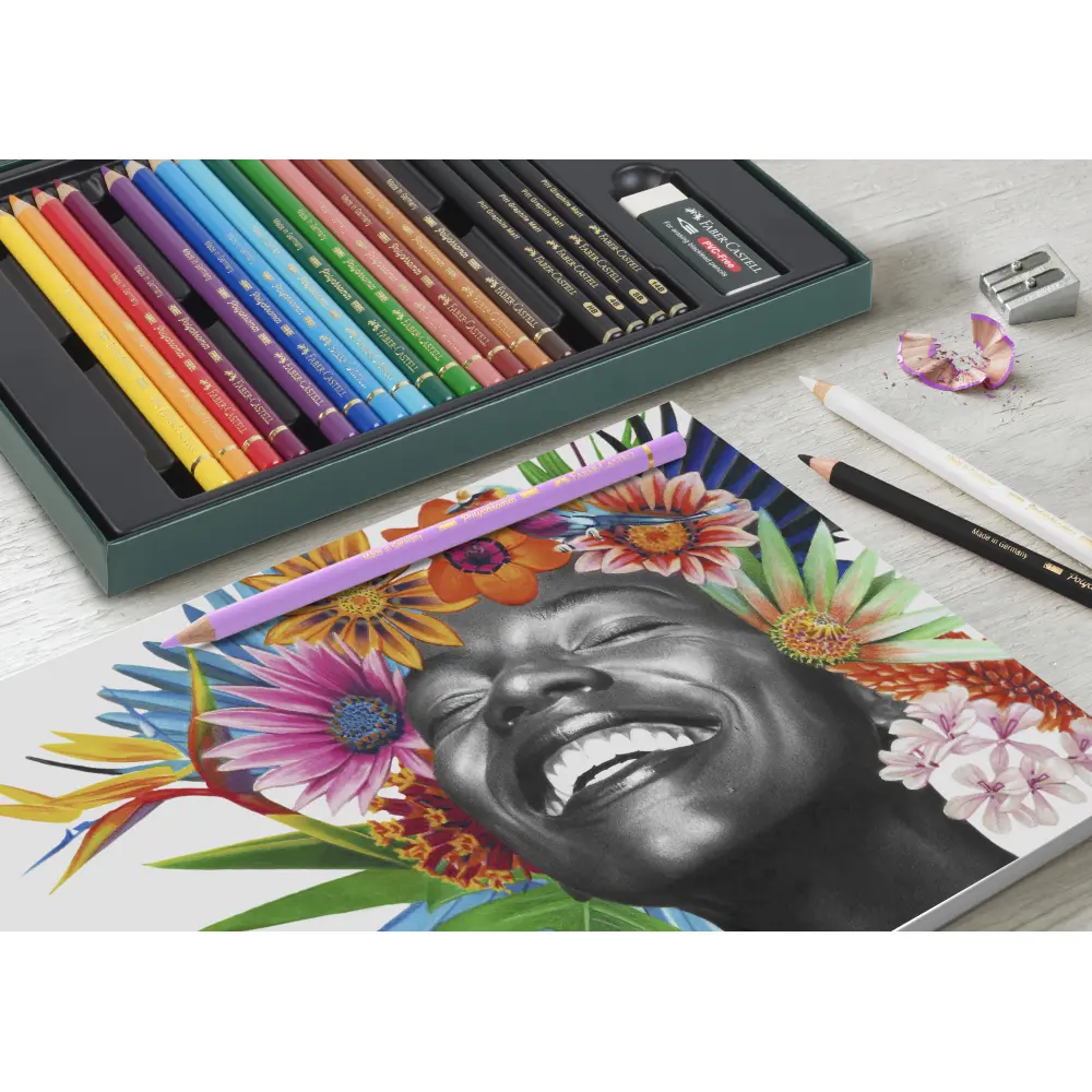 SET FC POLYCHROMOS & PITT GRAPH.MAT 17+4