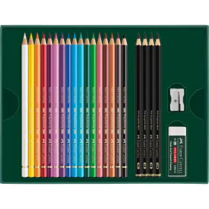 SET FC POLYCHROMOS & PITT GRAPH.MAT 17+4