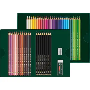 SET FC POLYCHROMOS & PITT GRAPH.MAT 40+8