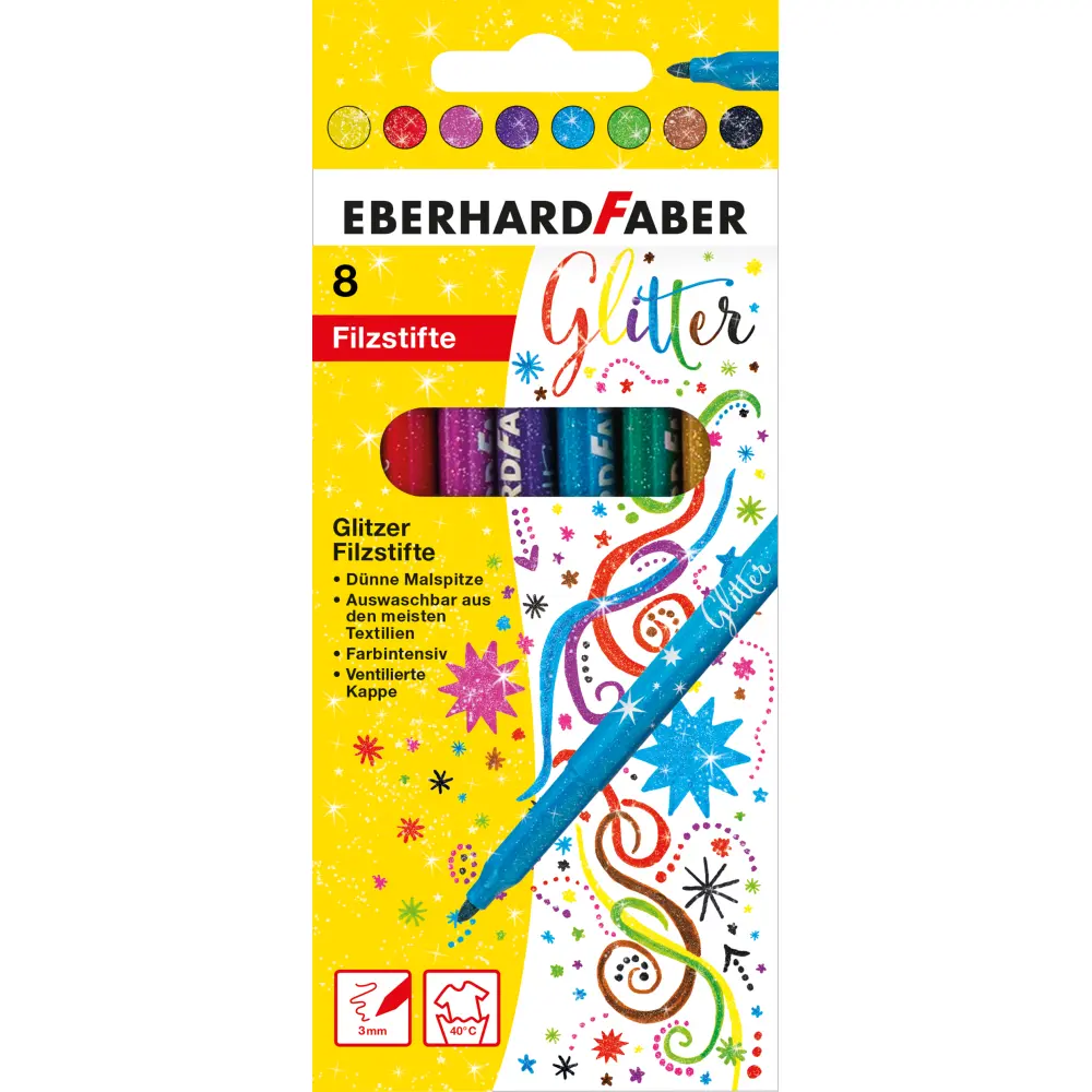 FLOMASTRI EFA GLITER 8/1