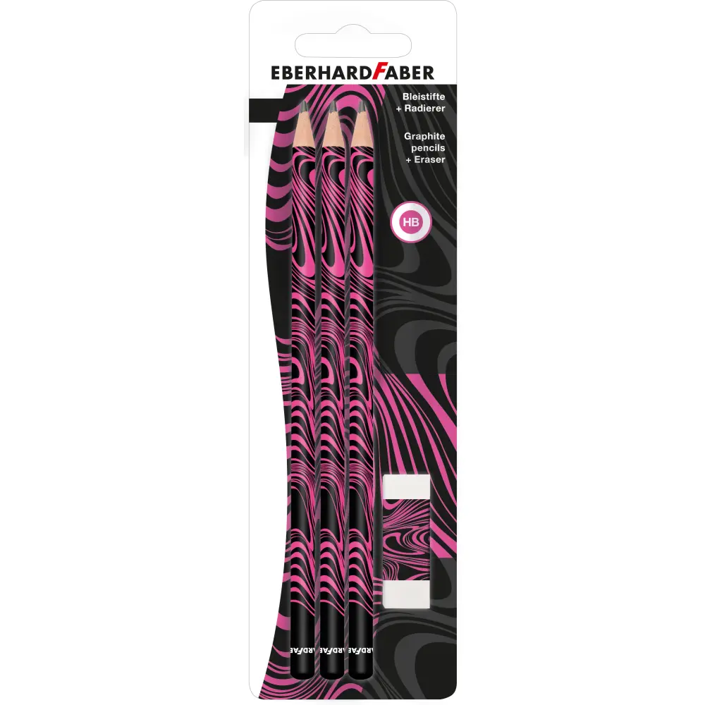 GRAFITNI SVINČNIK EFA 3/1 PINK/BLACK