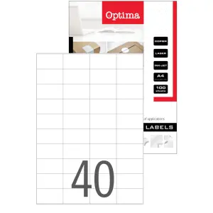 Etikete laser Optima 48,5 x 25,4mm