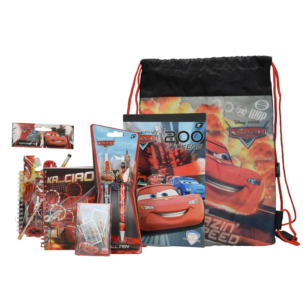 Set v vrečki za copate Cars