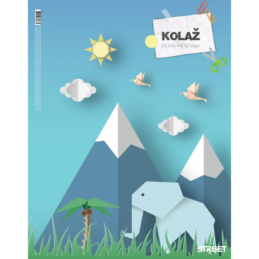 Lepljen kolaž A3
