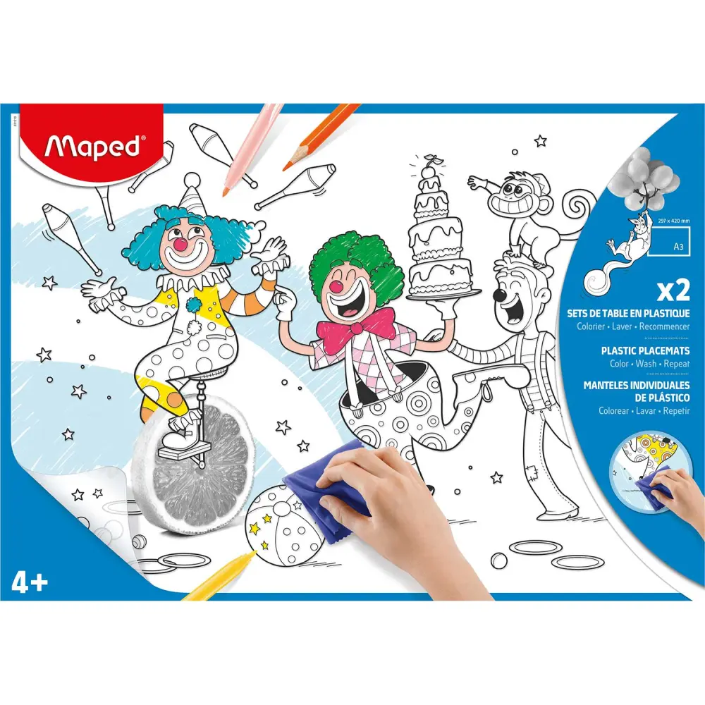 Pobarvanka MAPED Podloga piši-briši