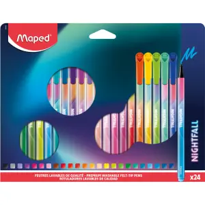 Flomastri MAPED Nightfall, 24/1 