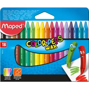 Voščene barvice MAPED Wax 18/1