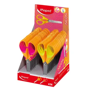 ŠKARJE MAPED PULSE SOFT NEON 13CM DISPL