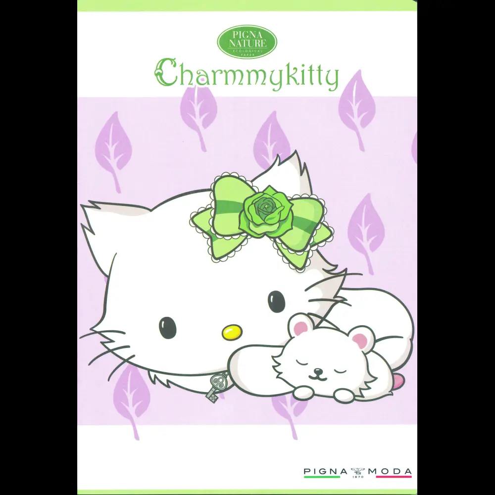 Zvezek Pigna Charmmy Kitty Eco A4 črte z