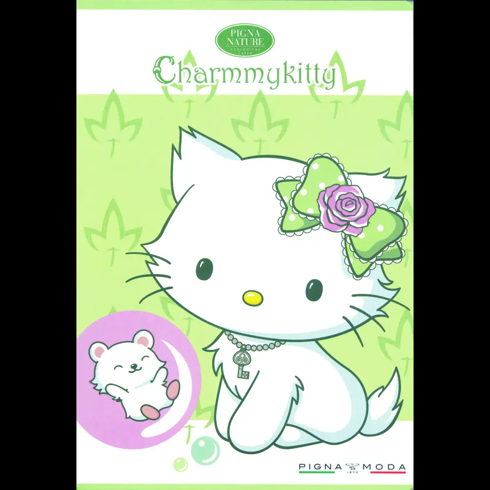 Zvezek Pigna Charmmy Kitty Eco A4 črte z