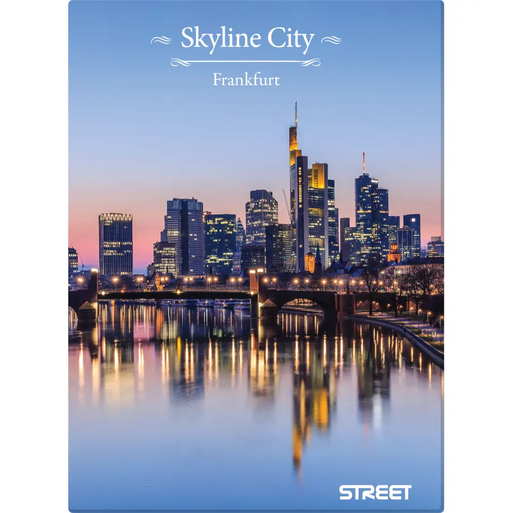Zvezek trdi Street Skyline A5 črte 