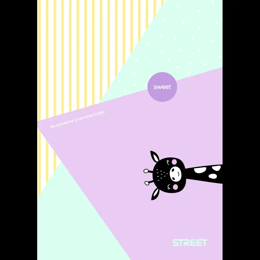 Zvezek Street Sweet A4 1CM karo