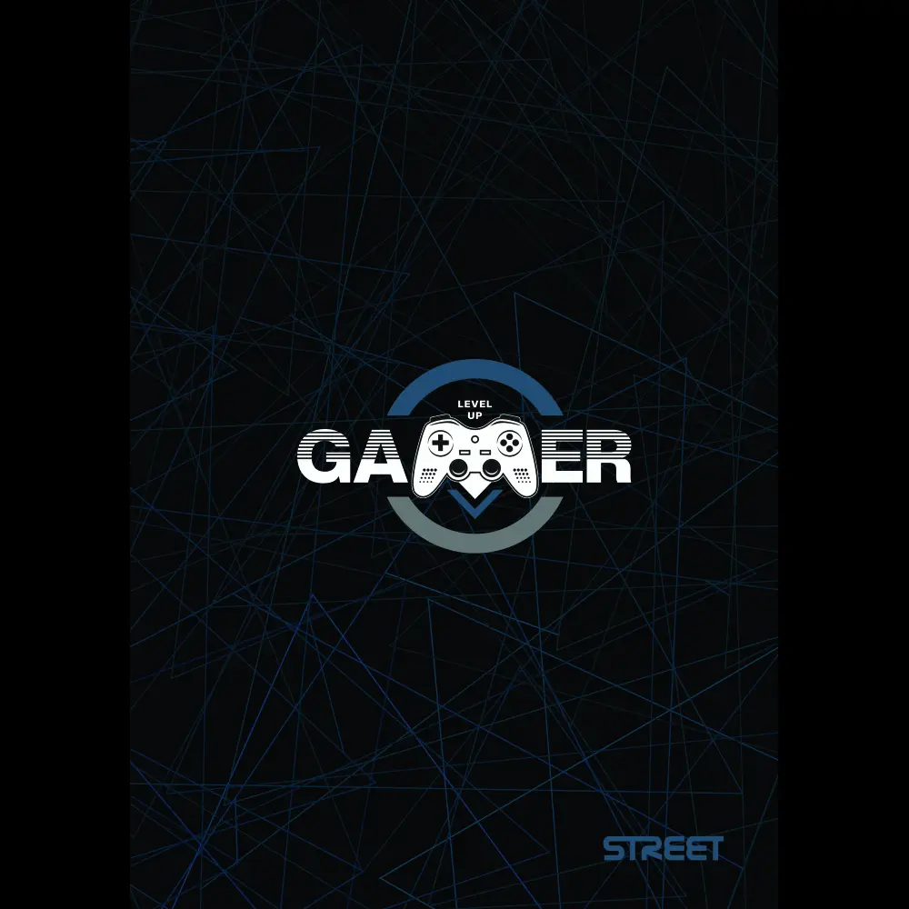 Zvezek Street Gaming A4 črte z robom