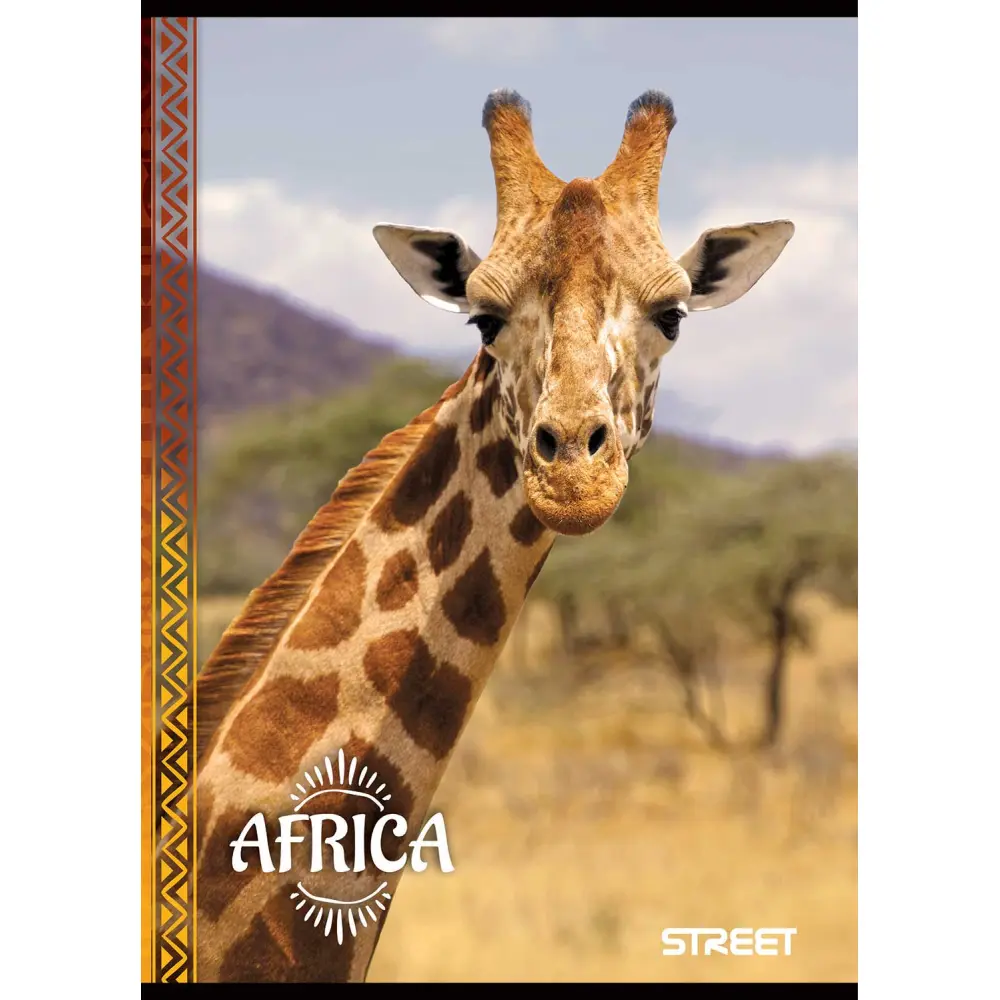 Zvezek Street Africa A4 mali karo