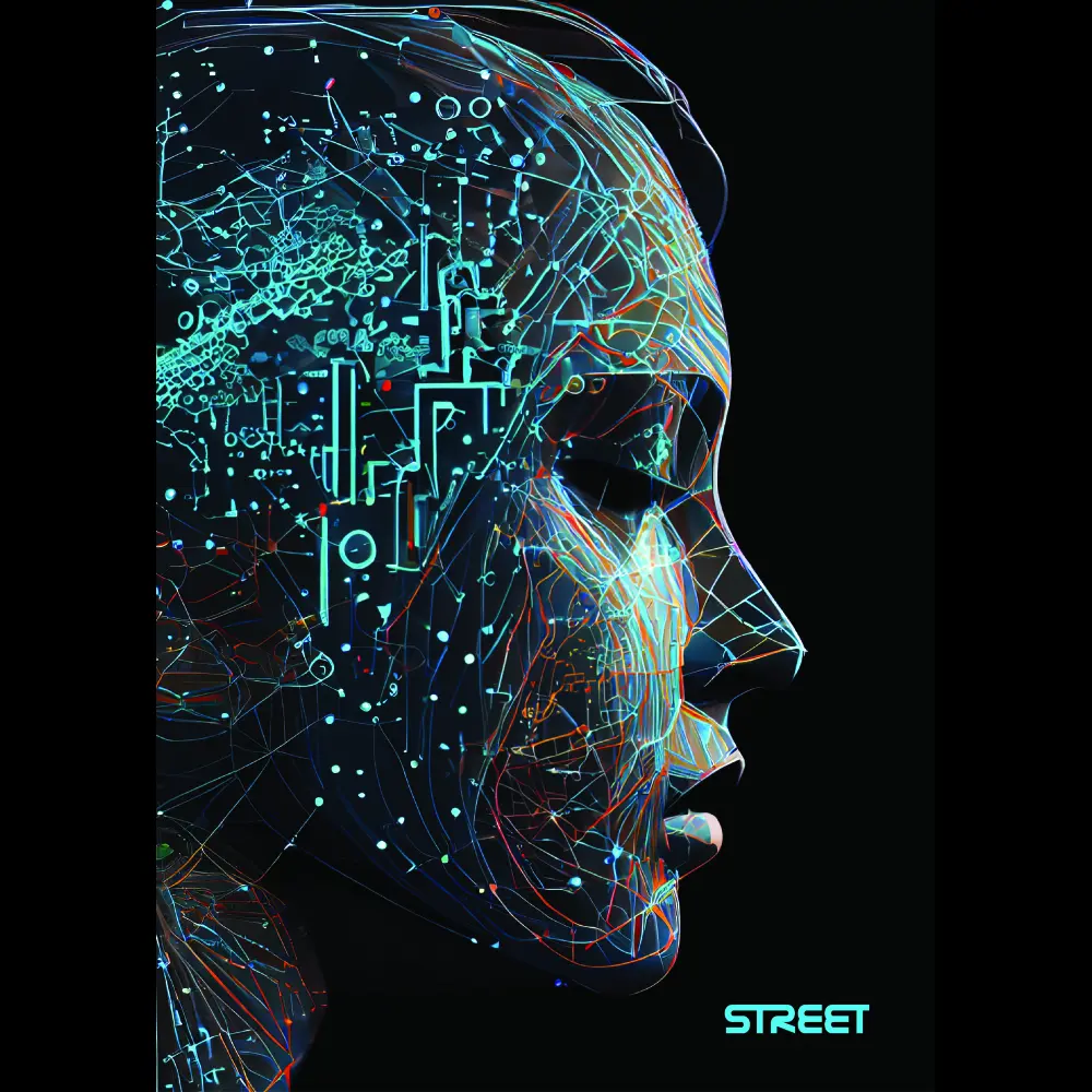 ZVEZEK STREET AI A4 črte z robom
