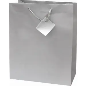 Darilna vrečka L srebrna