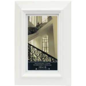 Okvir za slike lesen bel 10x15 cm