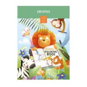 Pobarvanka CREATIVE živali 40l
