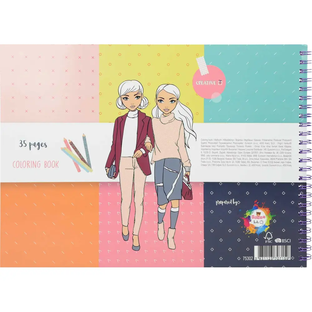 Pobarvanka Creative Little Fashion