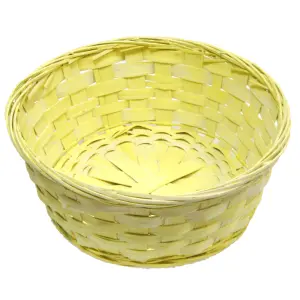 Košara okrogla pletena