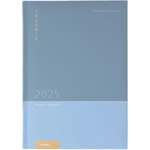Dnevnik z datumi B5 USPEH modro/mod 2025